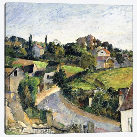 The Winding Road, c.1877  Canvas Print #BMN9735} by Paul Cezanne Canvas Art