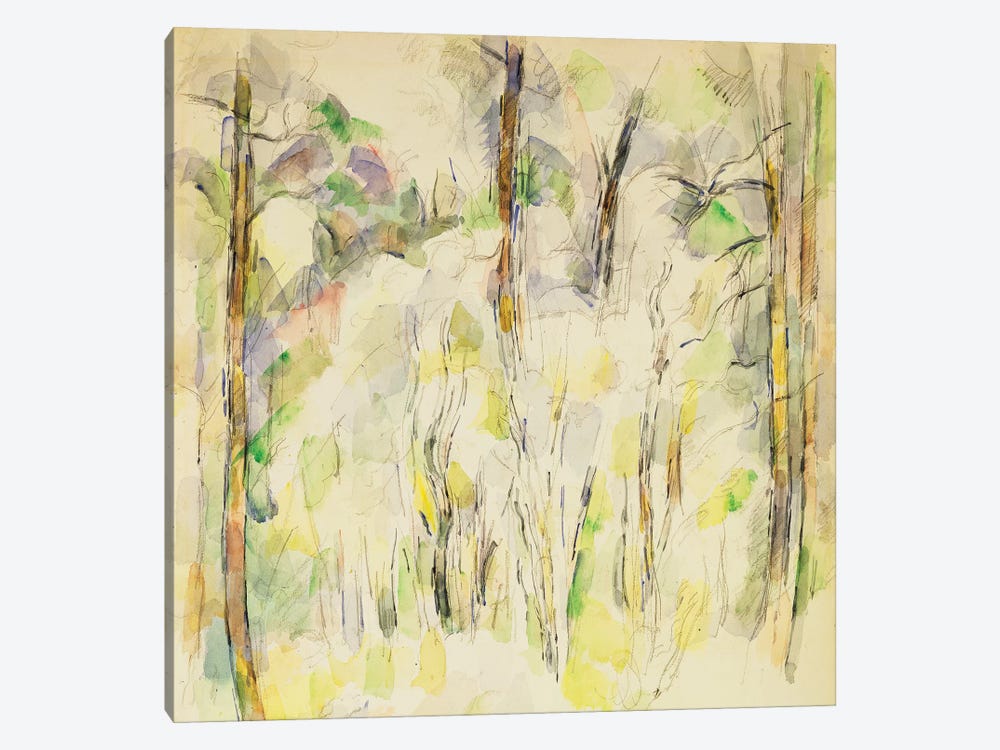 Woodland Scene, c.1900-1904  by Paul Cezanne 1-piece Art Print