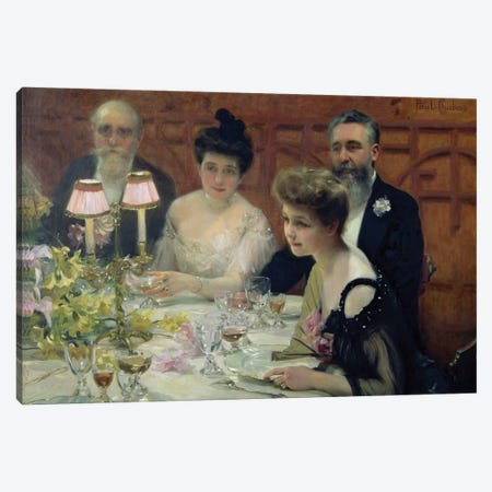 The Corner of the Table, 1904  Canvas Print #BMN9738} by Paul Chabas Canvas Print