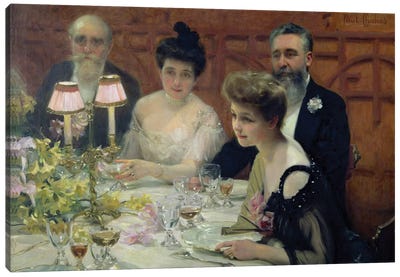 The Corner of the Table, 1904  Canvas Art Print