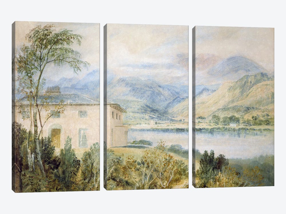 Tent Lodge, by Coniston Water, 1818,  by J.M.W. Turner 3-piece Canvas Art Print