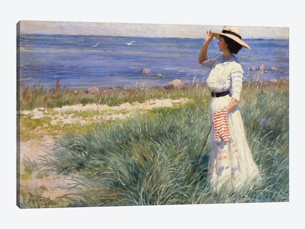 Looking out to Sea, 1910  by Paul Fischer 1-piece Canvas Wall Art