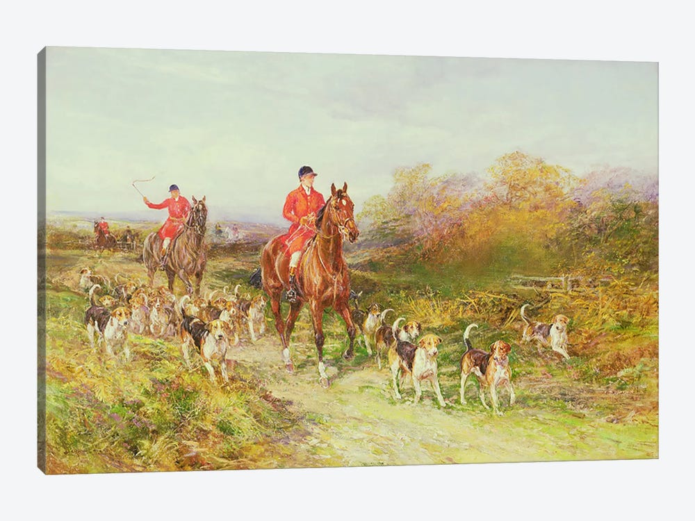 Hunting Scene by Heywood Hardy 1-piece Canvas Art Print