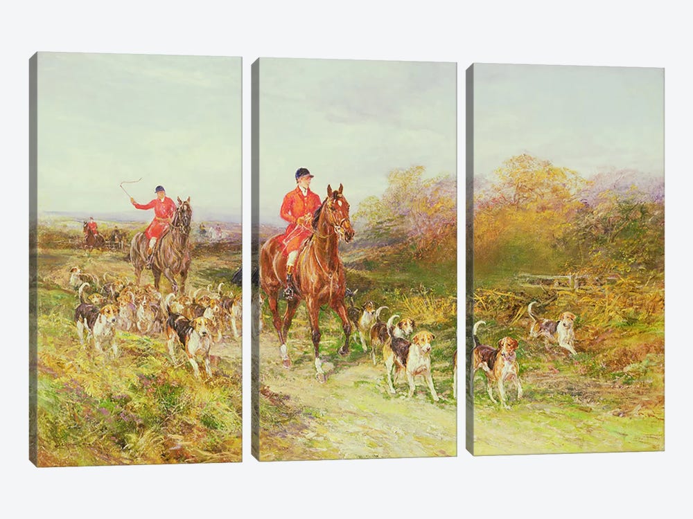Hunting Scene by Heywood Hardy 3-piece Art Print