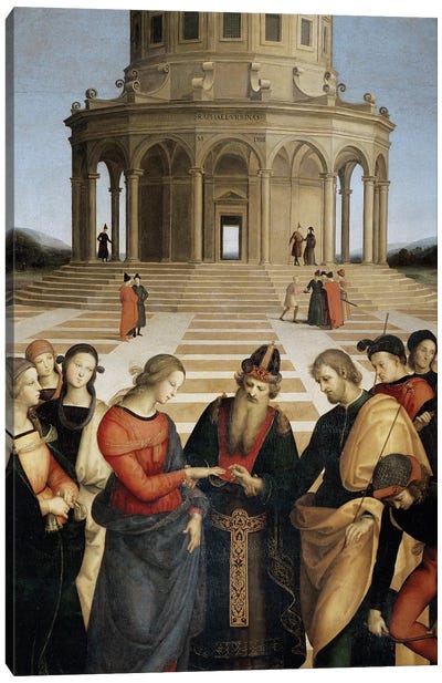 The Marriage of the Virgin, 1504 Canvas Art Print - Raphael