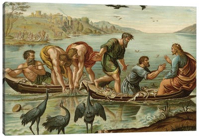 The Miraculous Draught  Canvas Art Print - Raphael