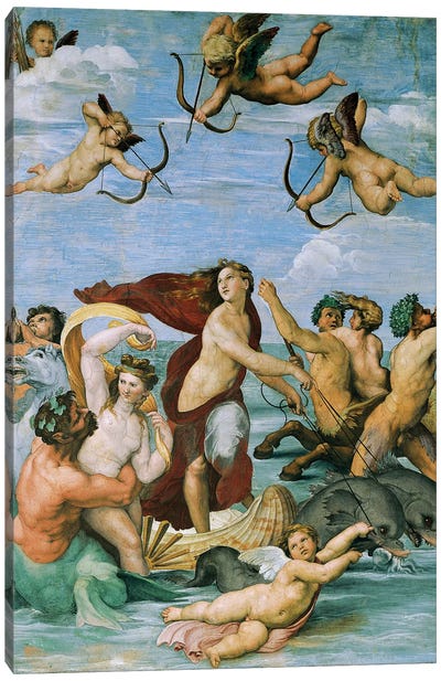 Triumph of Galatea by Raphael, c. 1511 Canvas Art Print