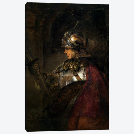 A Man in Armour, 1655  Canvas Print #BMN9790} by Rembrandt van Rijn Art Print