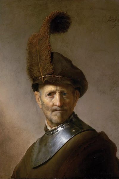 An Old Man in Military Costume , c.1630  by Rembrandt van Rijn acrylic art print