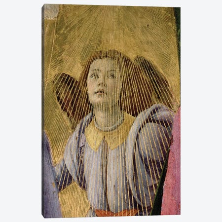 Angel, from the 'Coronation of the Virgin', c.1488-90   Canvas Print #BMN9799} by Sandro Botticelli Art Print