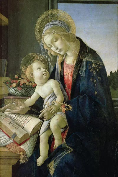 Christianity: Madonna of the Book  c. 1480-81 by Sandro Botticelli