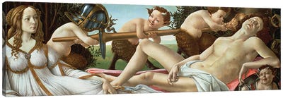 Venus and Mars, c.1485  Canvas Art Print - Sandro Botticelli