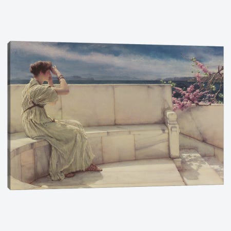 Expectations, 1885  Canvas Print #BMN9813} by Sir Lawrence Alma-Tadema Canvas Wall Art