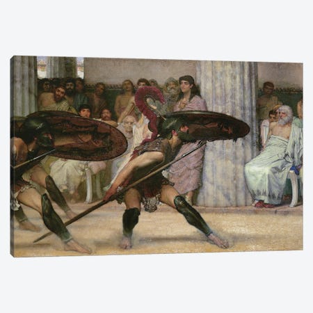 Pyrrhic Dance, 1869  Canvas Print #BMN9816} by Sir Lawrence Alma-Tadema Canvas Art Print