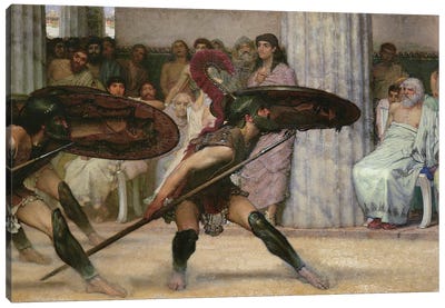 Pyrrhic Dance, 1869  Canvas Art Print - Sir Lawrence Alma-Tadema
