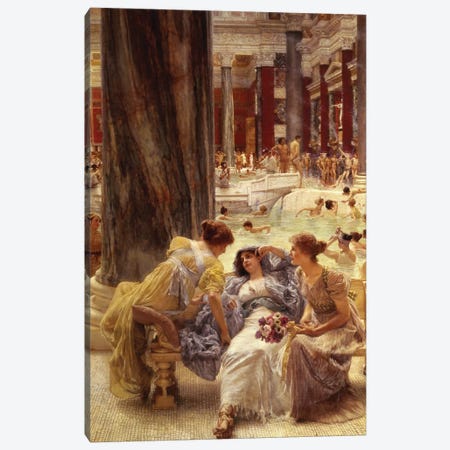 The Baths of Caracalla, 1899  Canvas Print #BMN9819} by Sir Lawrence Alma-Tadema Canvas Art