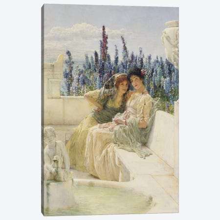 Whispering Noon, 1896   Canvas Print #BMN9822} by Sir Lawrence Alma-Tadema Art Print