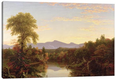Catskill Creek, New York, 1845  Canvas Art Print - Thomas Cole