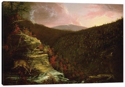 From the Top of Kaaterskill Falls, 1826  Canvas Art Print