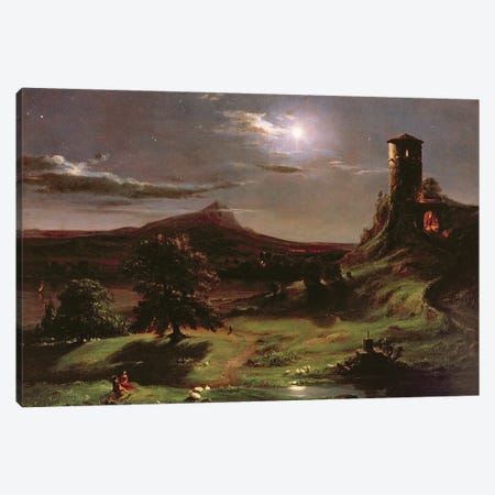Landscape , c.1833-34  Canvas Print #BMN9826} by Thomas Cole Canvas Artwork