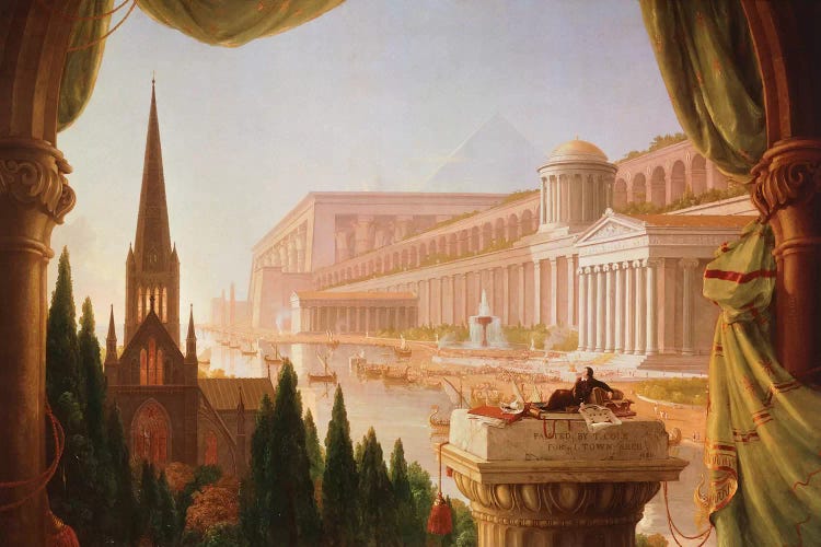 The architect's dream by Thomas Cole wall art