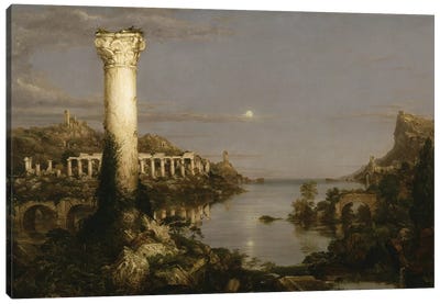 The Course of Empire: Desolation, 1836  Canvas Art Print - Hudson River School Art
