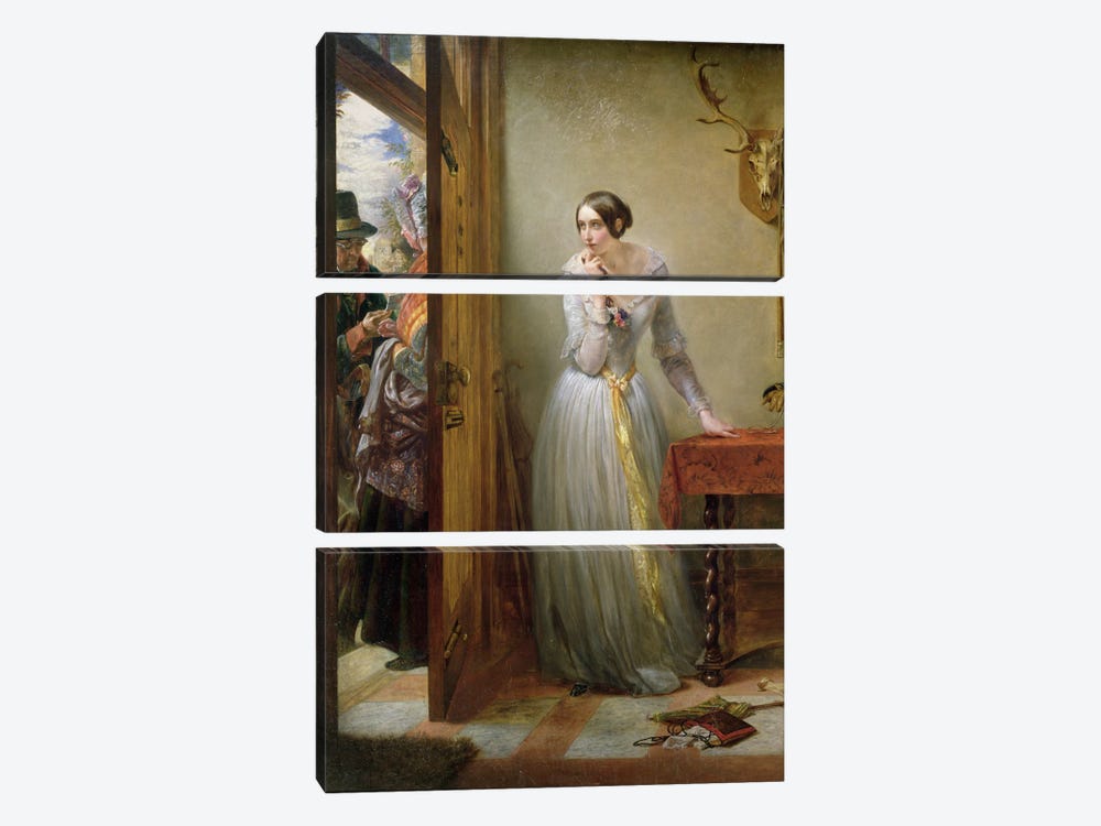 Palpitation, 1844  by Charles West Cope 3-piece Canvas Print
