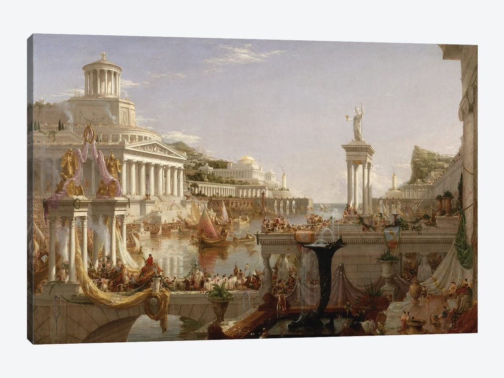 The Course of Empire: The Consummation of the Empire, c.1835-36  by Thomas Cole 1-piece Art Print