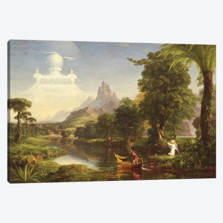 The Voyage of Life: Youth, 1842  Canvas Print #BMN9834} by Thomas Cole Canvas Print