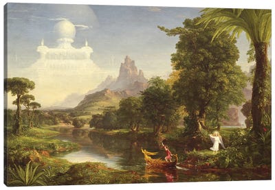 The Voyage of Life: Youth, 1842  Canvas Art Print