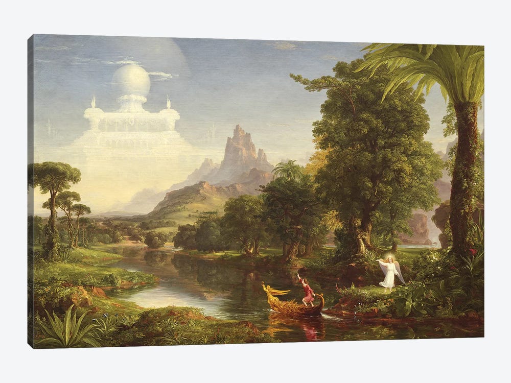 The Voyage of Life: Youth, 1842  by Thomas Cole 1-piece Canvas Artwork