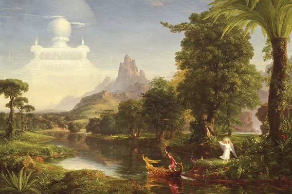 Thomas Cole: The Voyage of Life: Youth, 1842  by Thomas Cole