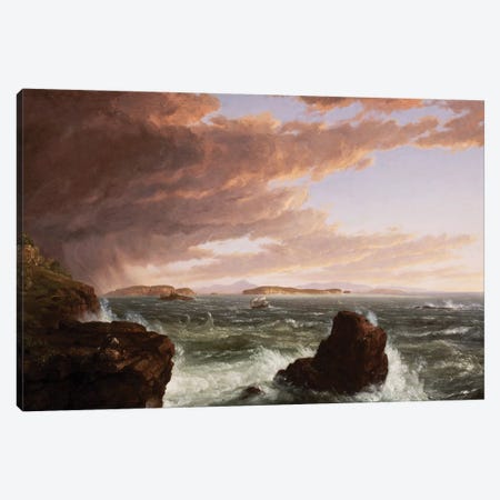 View across Frenchman's Bay from Mt. Desert Island, after a squall, 1845  Canvas Print #BMN9835} by Thomas Cole Canvas Art Print