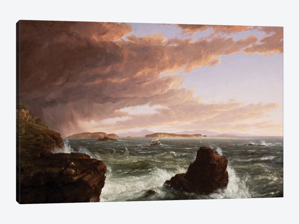 View across Frenchman's Bay from Mt. Desert Island, after a squall, 1845  by Thomas Cole 1-piece Canvas Art Print