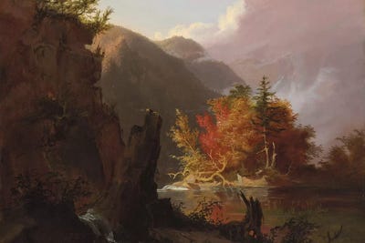 View in Kaaterskill Clove, 1826  by Thomas Cole metal wall art