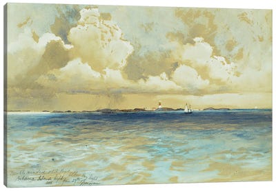 Bahama Island Light, 1883  Canvas Art Print