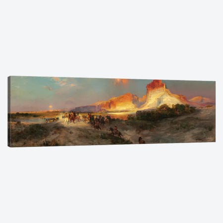 Green River Cliffs, Wyoming, 1881  Canvas Print #BMN9843} by Thomas Moran Canvas Print