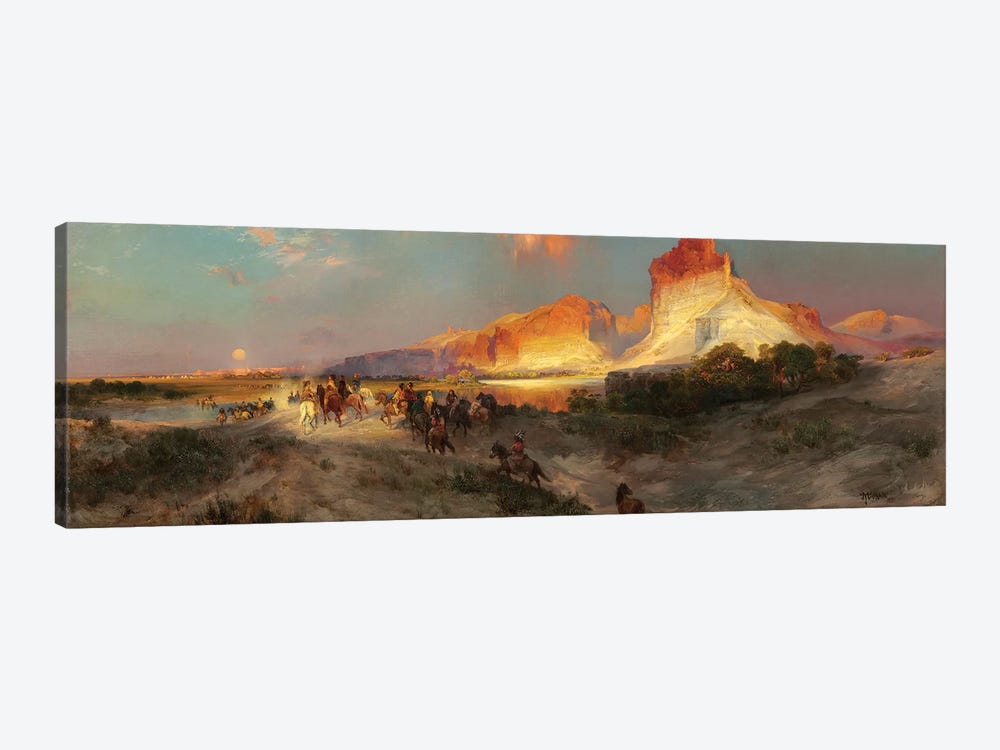 Green River Cliffs, Wyoming, 1881  by Thomas Moran 1-piece Canvas Art