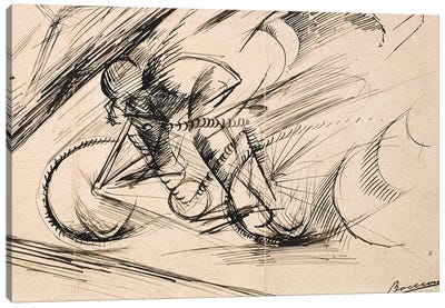 Dynamism of a Cyclist, 1913  Canvas Art Print