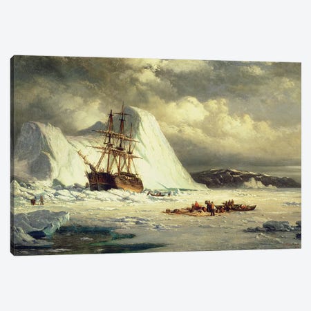 Icebound Ship, c.1880  Canvas Print #BMN9864} by William Bradford Canvas Art