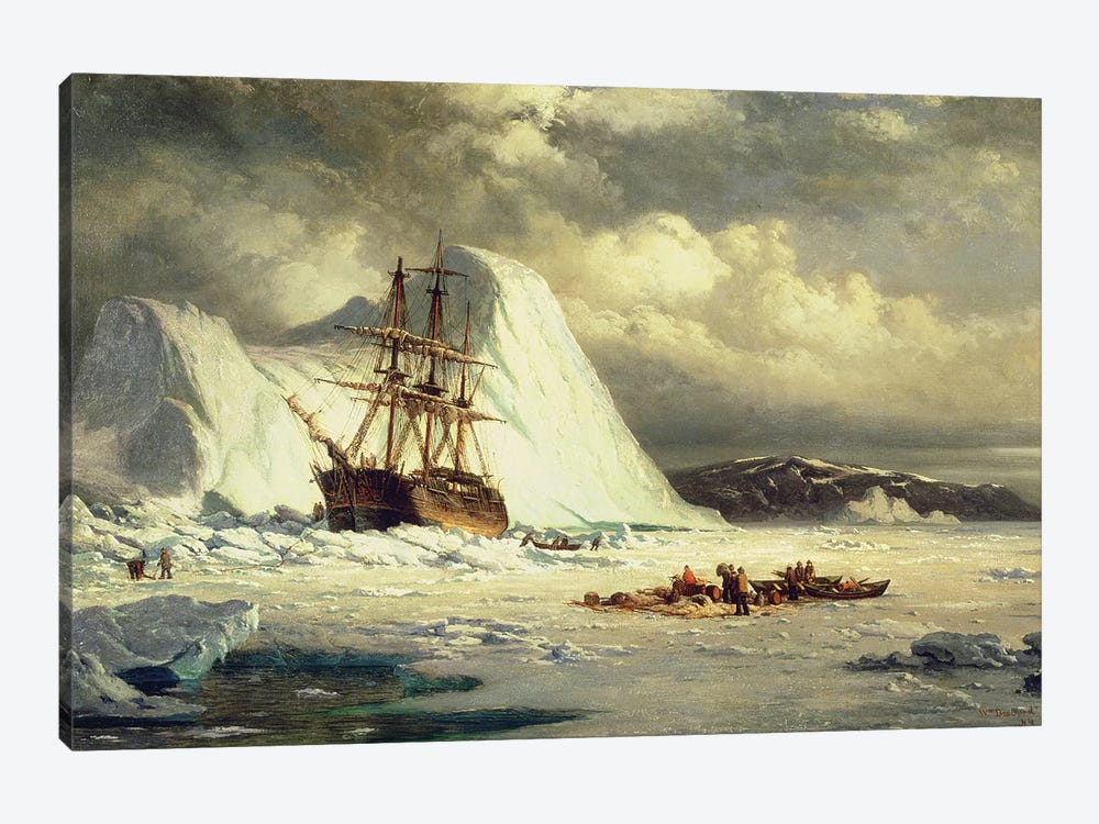 Icebound Ship, c.1880  by William Bradford 1-piece Canvas Art Print