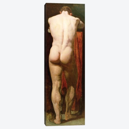 Standing Male Nude  Canvas Print #BMN9866} by William Etty Canvas Artwork