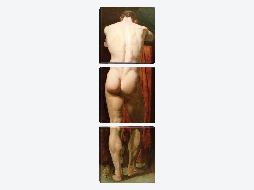 Standing Male Nude  by William Etty 3-piece Canvas Print