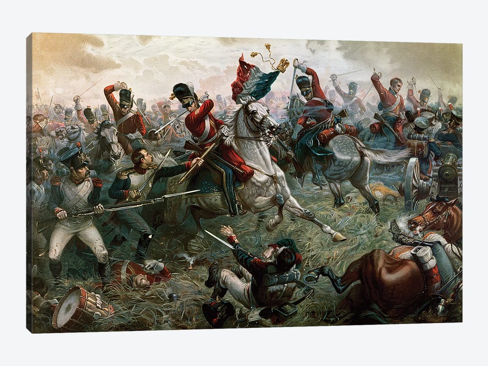 Battle of Waterloo, 18th June 1815, 1898  by William Holmes Sullivan 1-piece Canvas Artwork