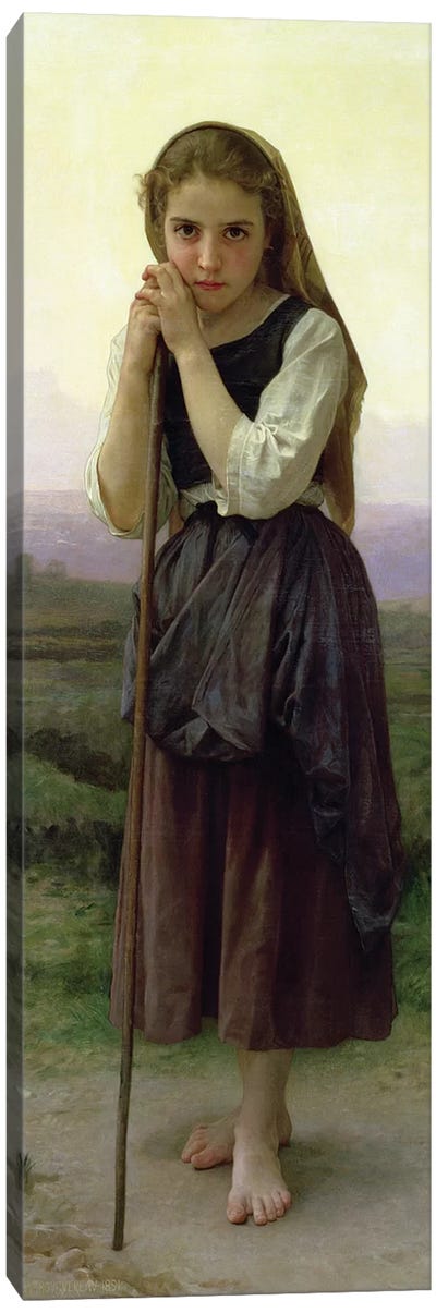 A Little Shepherdess, 1891  Canvas Art Print - Neoclassicism Art