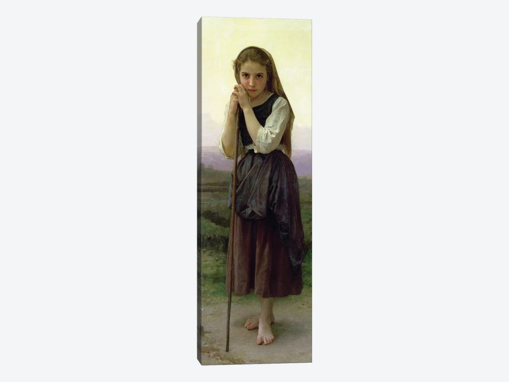 A Little Shepherdess, 1891  by William-Adolphe Bouguereau 1-piece Canvas Art Print