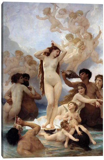 Birth of Venus. 1879 Canvas Art Print - The Birth of Venus Reimagined