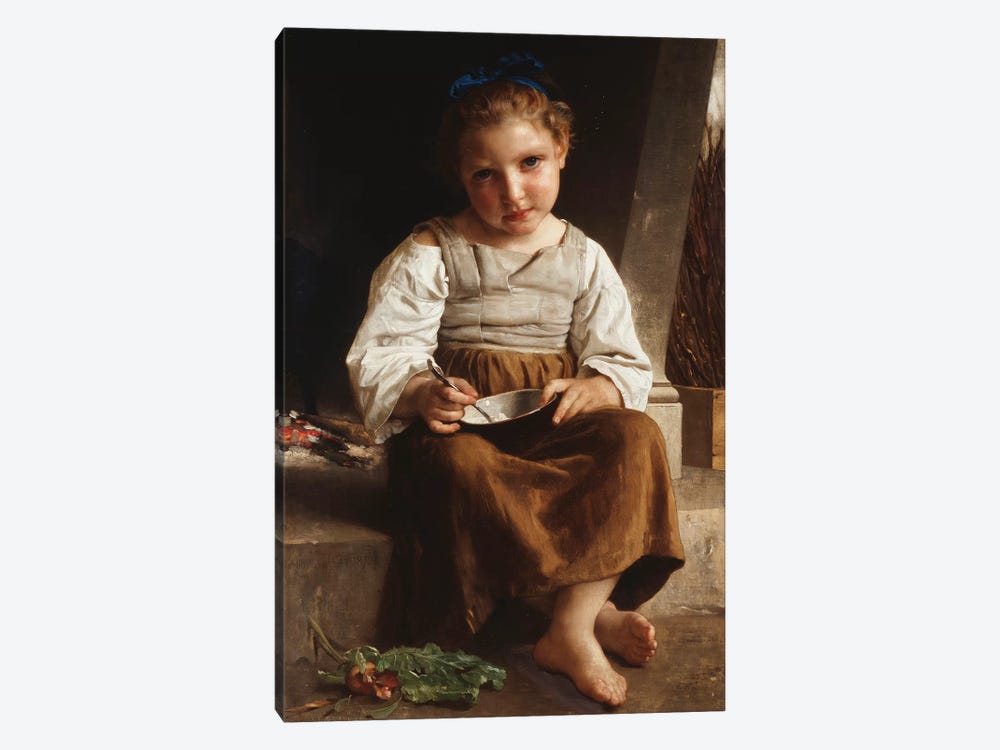 Gruel , 1872  by William-Adolphe Bouguereau 1-piece Canvas Art Print