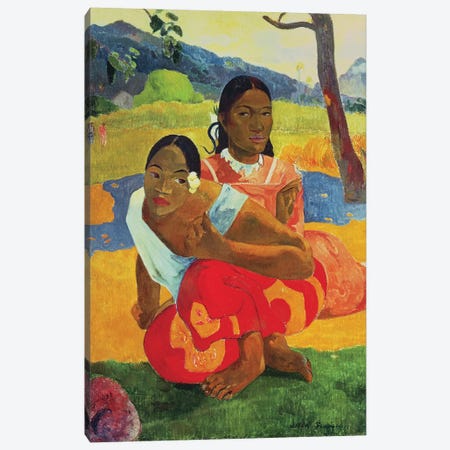 Nafea Faaipoipo  Canvas Print #BMN987} by Paul Gauguin Canvas Artwork