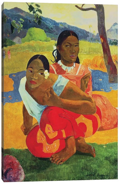 Nafea Faaipoipo  Canvas Art Print - Paul Gauguin
